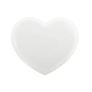 Heart-shaped Makeup Mirror White